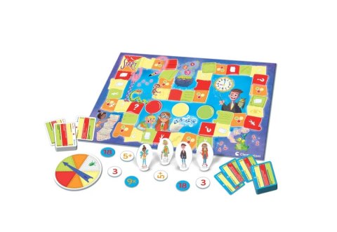 Gra planszowa Edukacja Matematyczna Uczę się Bawiąc Język Polski Clementoni 50778 Clementoni