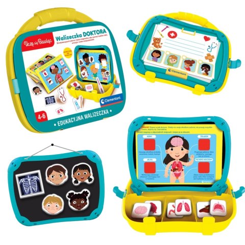 Magnetyczna Edukacyjna Walizeczka Doktora Uczę się Bawiąc Język Polski Clementoni 50393 Clementoni