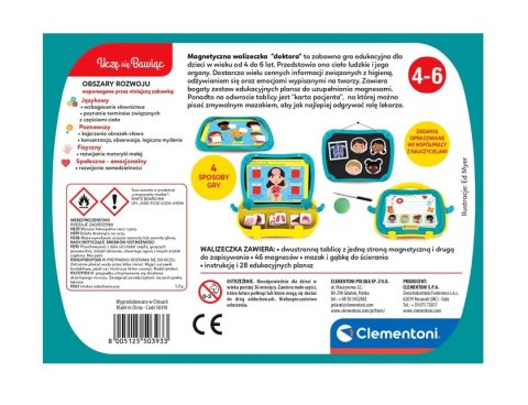 Magnetyczna Edukacyjna Walizeczka Doktora Uczę się Bawiąc Język Polski Clementoni 50393 Clementoni