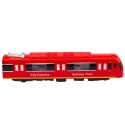 Metro Pociąg City Express Otwierane Drzwi Światła Dźwięki Czerwony LEAN Toys