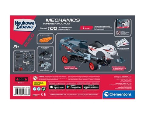 Naukowa Zabawa Klocki Laboratorium Mechaniki Hipersamochód Język Polski Clementoni 50683 Clementoni