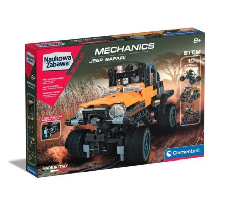 Naukowa Zabawa Klocki Laboratorium Mechaniki Jeep Safari Język Polski Clementoni 50123 Clementoni
