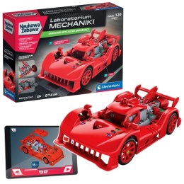 Naukowa Zabawa Klocki Laboratorium Mechaniki Samochód Wyścigowy Endurance Czerwony Język Polski Clementoni 50248 Clementoni
