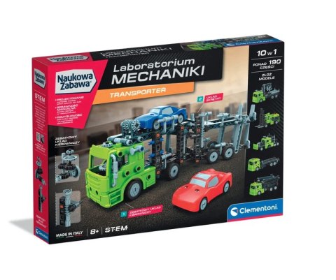Naukowa Zabawa Klocki Laboratorium Mechaniki Transporter Język Polski Clementoni 50249 Clementoni