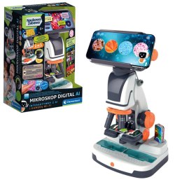 Naukowa Zabawa Mikroskop Digital Interaktywny z AI i Kamerą Wi-Fi Język Polski Clementoni 50406 Clementoni