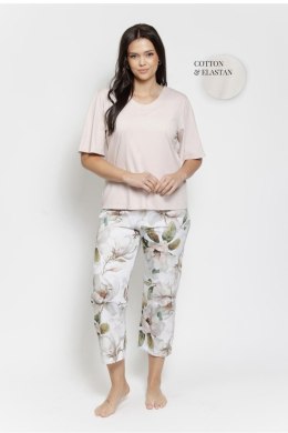 Piżama Damska Model Afrodyta 3567 Beige - Taro Taro