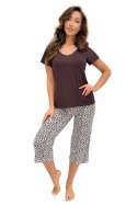 Piżama Damska Model Zoya 3/4 Panterka - Donna Donna