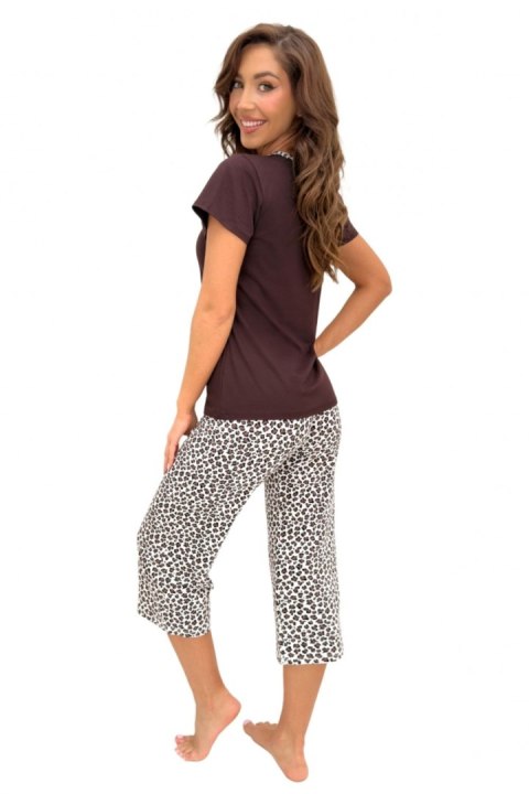 Piżama Damska Model Zoya 3/4 Panterka - Donna Donna