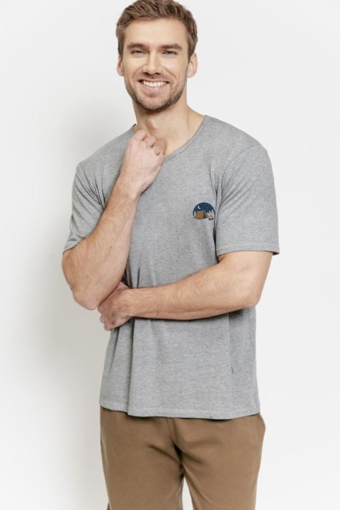 Piżama Męska Model Gabriel 3576 Melange Dark Grey - Taro Taro