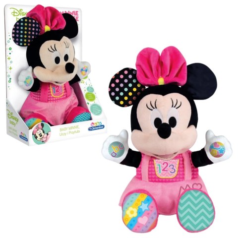 Pluszowa Interaktywna Disney Baby Minnie Uczy i Przytula Język Polski Clementoni 50130 Clementoni