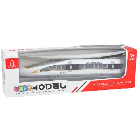 Pociąg Pośpieszny High Speed Otwierane Drzwi Napęd Światła Dźwięki LEAN Toys