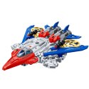 Robot Myśliwiec Bojowy 2w1 Światła Dźwięki Czerwono-Niebieski 29 el. LEAN Toys