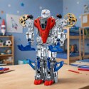 Robot Myśliwiec Bojowy 2w1 Światła Dźwięki Czerwono-Niebieski 29 el. LEAN Toys