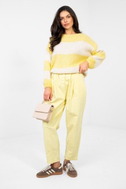 Sweter Damski Model MI-SW-0203.71 Light Yellow - Italy Moda Italy Moda