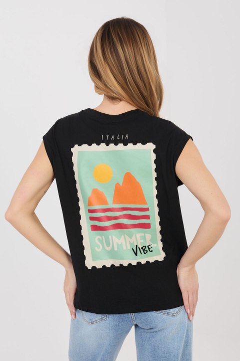 T-shirt Damski Model D12022M02769B Black - Sublevel Sublevel