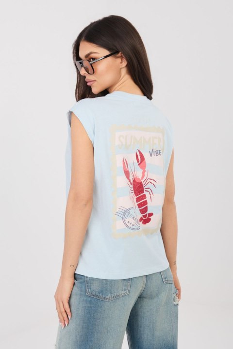 T-shirt Damski Model D12022M02769B Light Blue - Sublevel Sublevel