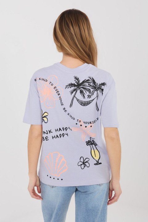 Tshirt Damski Model D12022AH02645AA Light Violet - Sublevel Sublevel