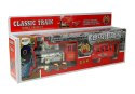 Kolejka Pociąg Klasyczny na Baterie Dym Dźwięk Efekty Świetlne LEAN Toys