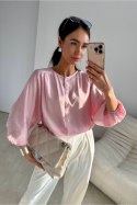 Bluzka Model Mirabela PRO BLU0234 Powder Pink - Roco Fashion Roco Fashion