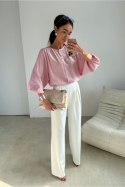 Bluzka Model Mirabela PRO BLU0234 Powder Pink - Roco Fashion Roco Fashion