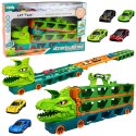 Ciężarówka Dinozaur z Resorakami Tor Dla Autek Transporter Wyrzutnia 4w1 LEAN Toys