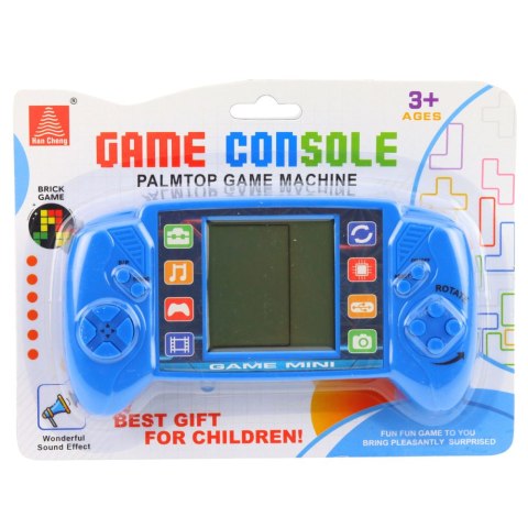 Elektroniczna Gra Konsola Do Gry Tetris Przenośna LCD Niebieska LEAN TOYS