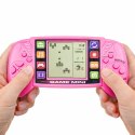 Elektroniczna Gra Konsola Do Gry Tetris Przenośna LCD Różowa LEAN TOYS