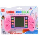 Elektroniczna Gra Konsola Do Gry Tetris Przenośna LCD Różowa LEAN TOYS