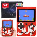 Elektroniczna Gra Konsola Retro Sup 400 Gier LCD 8 Bit Czerwona LEAN Toys