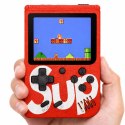 Elektroniczna Gra Konsola Retro Sup 400 Gier LCD 8 Bit Czerwona LEAN Toys