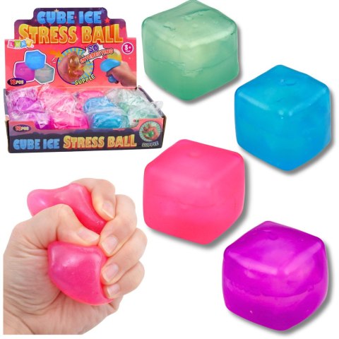 Gniotek Antystresowy Kostka Lodu Squishy Ze Szronem 5,5cm LEAN TOYS