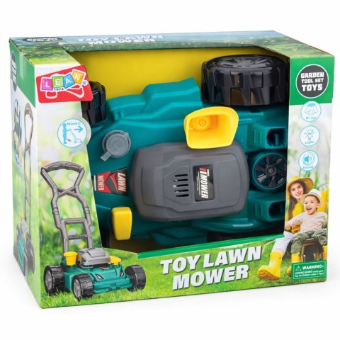 Kosiarka Ogrodowa Dla Dzieci Pchacz Światła Dźwięki Zielona LEAN Toys