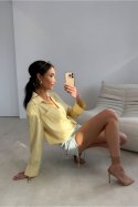 Koszula Damska Model Calista ZOL BLU0229 Yellow - Roco Fashion Roco Fashion