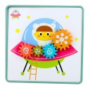 Kreatywne Puzzle Geometryczne Mozaika Koła Zębate Układanka 25 el. LEAN Toys