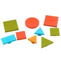 Kreatywne Puzzle Geometryczne Mozaika Układanka Edukacyjna 35 el. LEAN Toys
