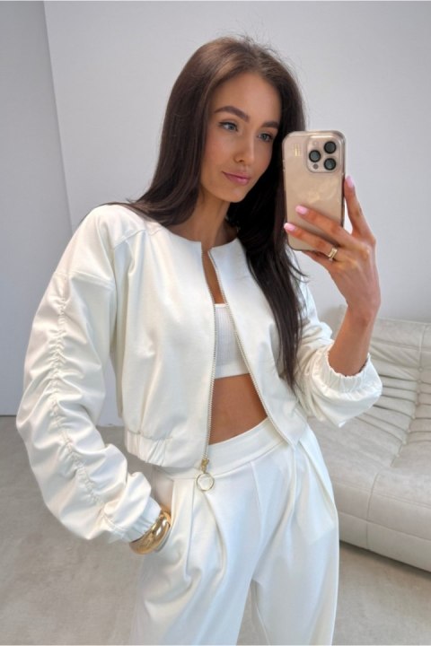 Kurtka Damska Model Coraline EKR KUR0036 Ecru - Roco Fashion Roco Fashion