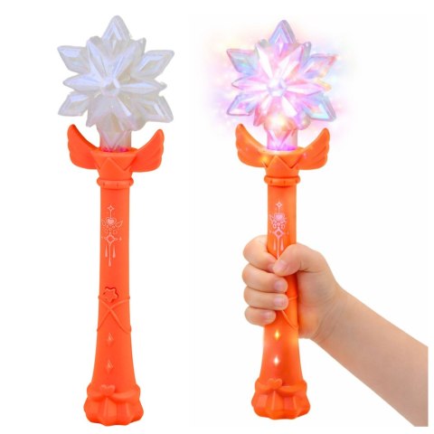 Magiczna Różdżka Świecąca Gwiazda Światła Dźwięki Mix LEAN Toys