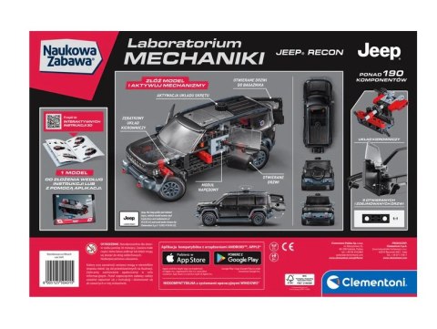 Naukowa Zabawa Laboratorium Mechaniki Jeep Recon Język Polski Clementoni 50401 Clementoni