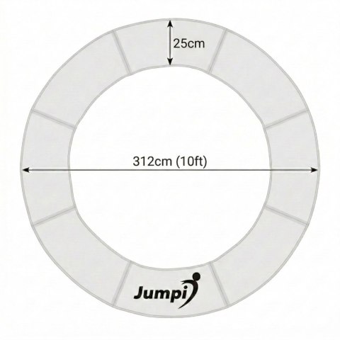 Osłona na sprężyny do trampoliny 10 FT 312cm JUMPI Jumpi