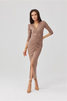 Sukienka Model Mireya CAP SUK0555 Cappuccino - Roco Fashion Roco Fashion