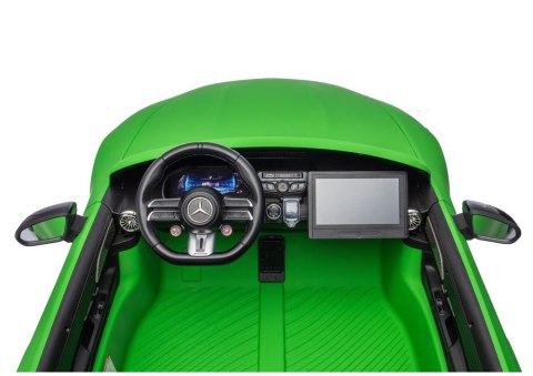 Auto Na Akumulator Mercedes GT63 AMG DK-GT63 24V LCD Matowy Zielony LEAN CARS