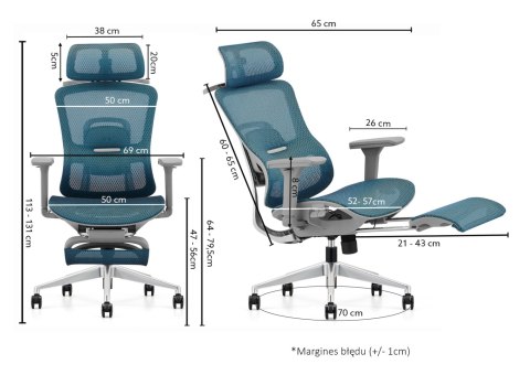 Fotel ergonomiczny ANGEL biurowy obrotowy Homer ANGEL