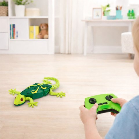Gekon Zdalnie Sterowany RC Jaszczurka Chodzi Po Ścianie 360° Zielona LEAN Toys