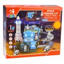 Kosmiczna Stacja Interaktywna Parking Rakieta Światła Dźwięki LEAN Toys