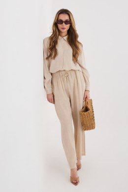 Spodnie Damskie Model IT-SP-2873.02 Beige - Italy Moda Italy Moda