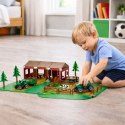 Zestaw Farma Gospodarstwo Zagroda Traktory Zwierzęta 102 el. LEAN Toys