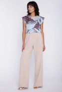 Bluzka z rękawem kimono B229 Liście - Nife Nife
