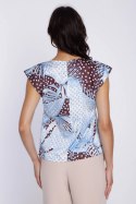 Bluzka z rękawem kimono B229 Liście - Nife Nife
