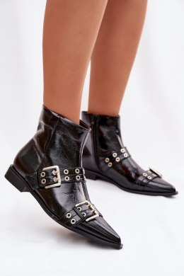 Botki Model Hamira YL5043 Black - Step in style Step in style
