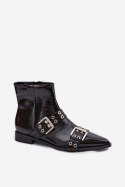 Botki Model Hamira YL5043 Black - Step in style Step in style